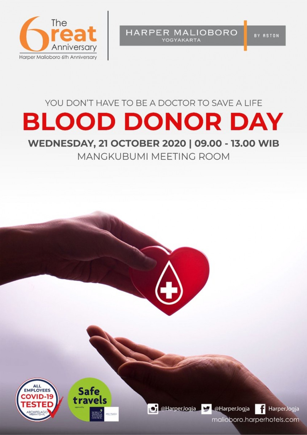 Donor Darah Harper Malioboro Yogyakarta