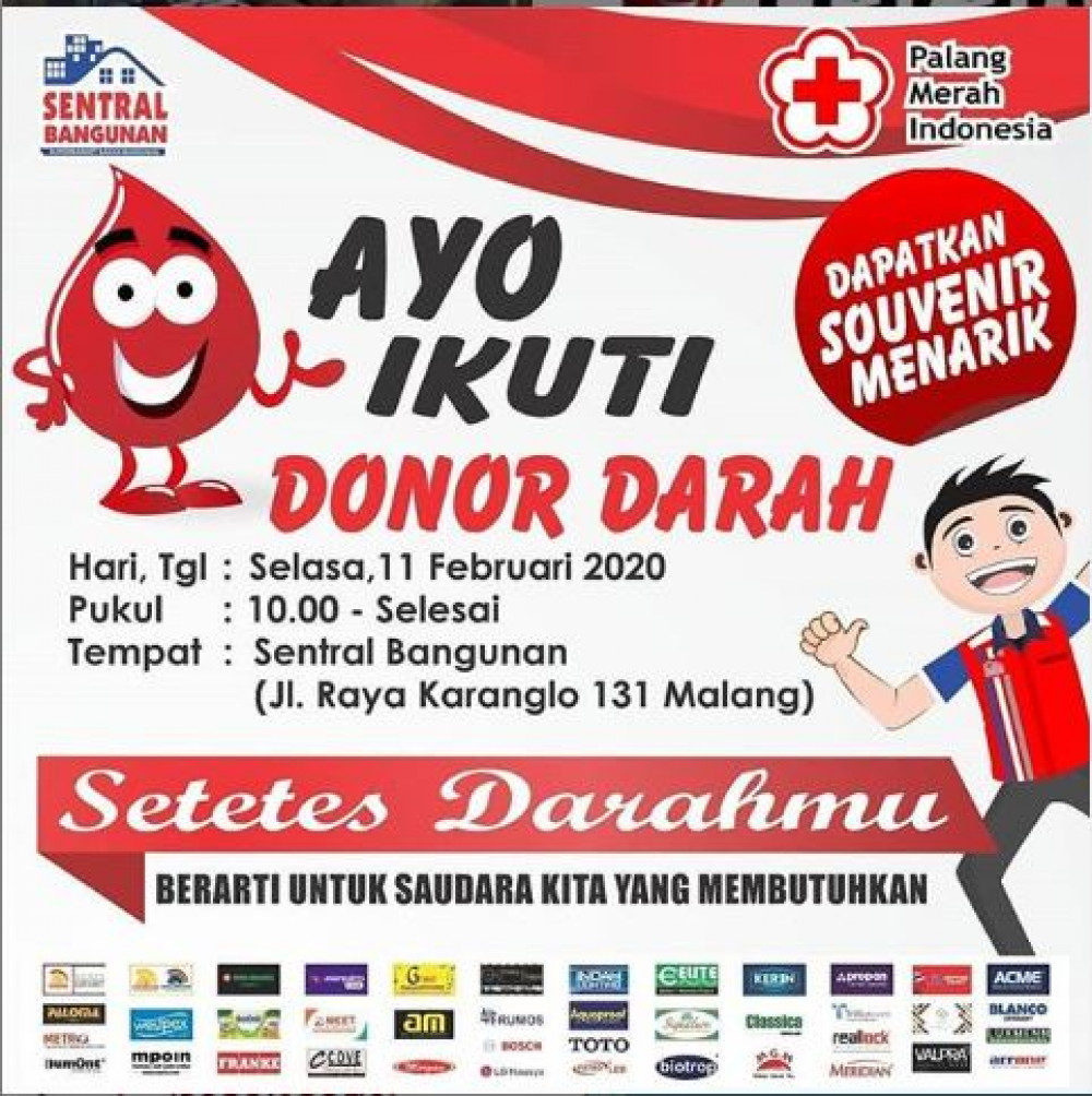 Donor Darah Sentral Bangunan Malang