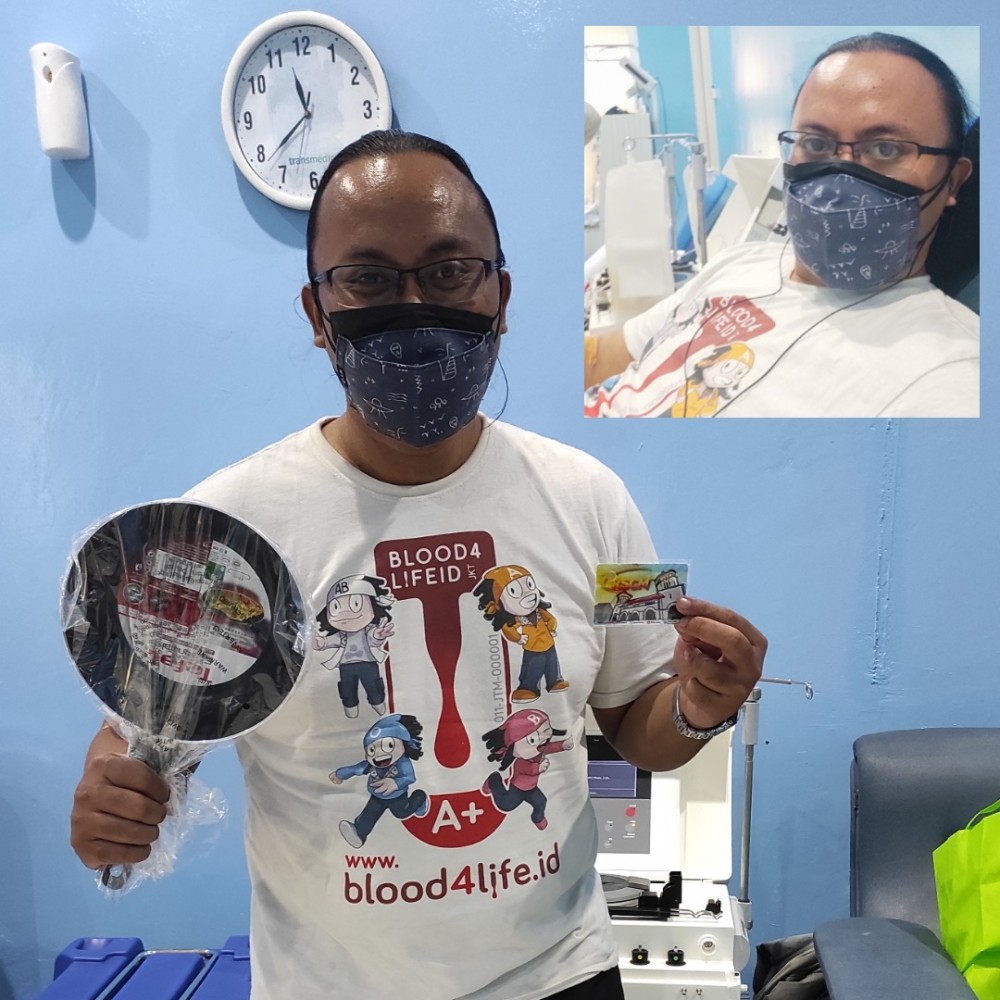 Donor Darah Apheresis Dapet Teflon & Emas